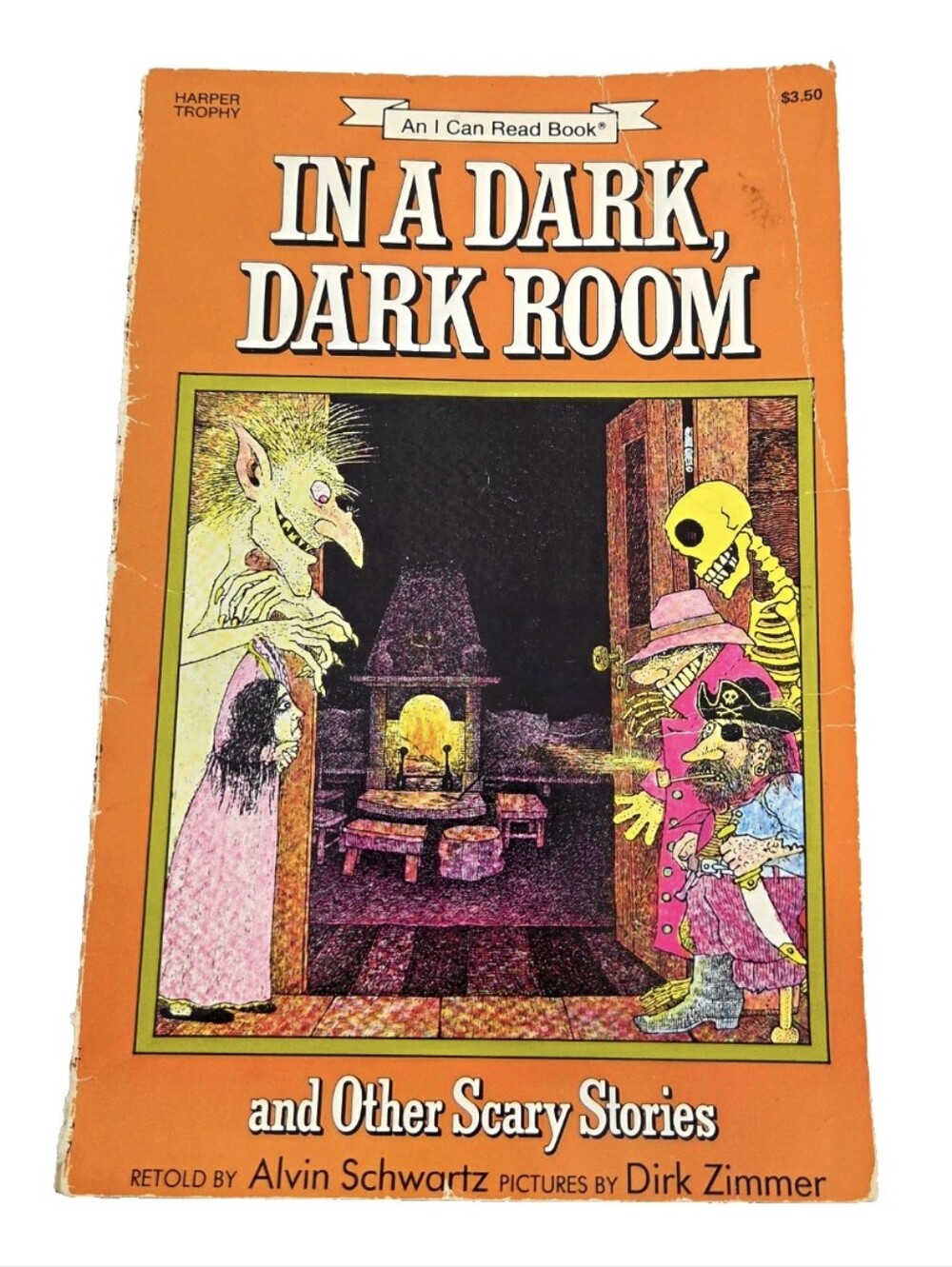 In a Dark Dark Room Alvin Schwartz Dirk Zimmer 1985 Harper Trophy Scary Stories